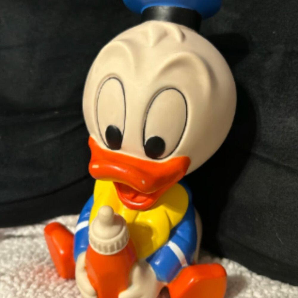 Retro Vintage Disney Baby Donald Duck Squeak Toy Vintage 1984 Disney Shelcore